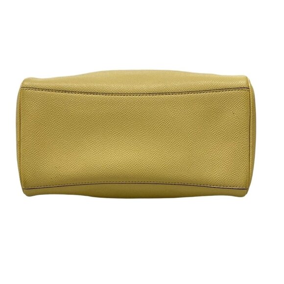COACH - F31082 Light Yellow Leather Handbag - Picture 5 of 11